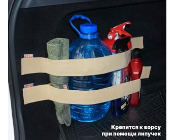 Комплект из 2-х багажных ремней для ворса. Цвет: бежевый.