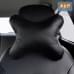 Подушка-косточка автомобильная под шею. Большая. Экокожа. 