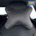 Подушка-косточка автомобильная под шею. Большая. Велюр. 